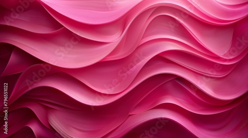 Pink and elegant abstract stripes transforming a simple concept into high value wall decor