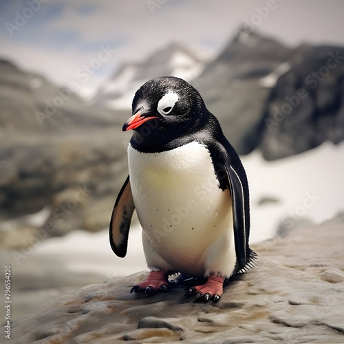 penguin on the beach