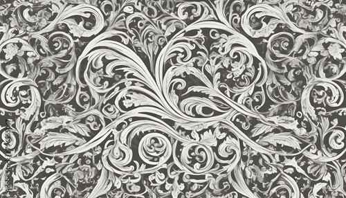 Scrollwork patterns with elegant curves and decora upscaled_10