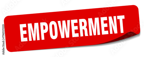 empowerment sticker. empowerment label