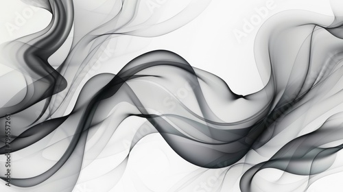 Sleek Monochrome Abstract Waves - A Modern Aesthetic for Creative Design Background