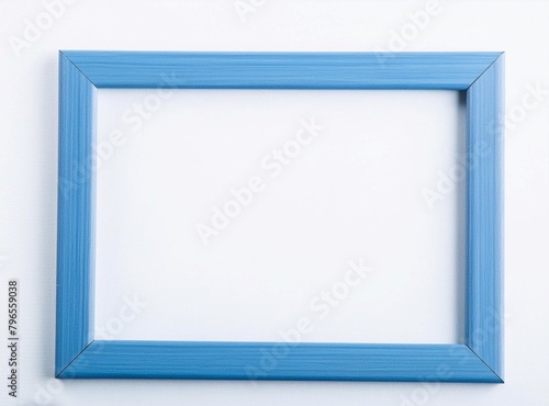 Blue frame vignette mockup with blank space