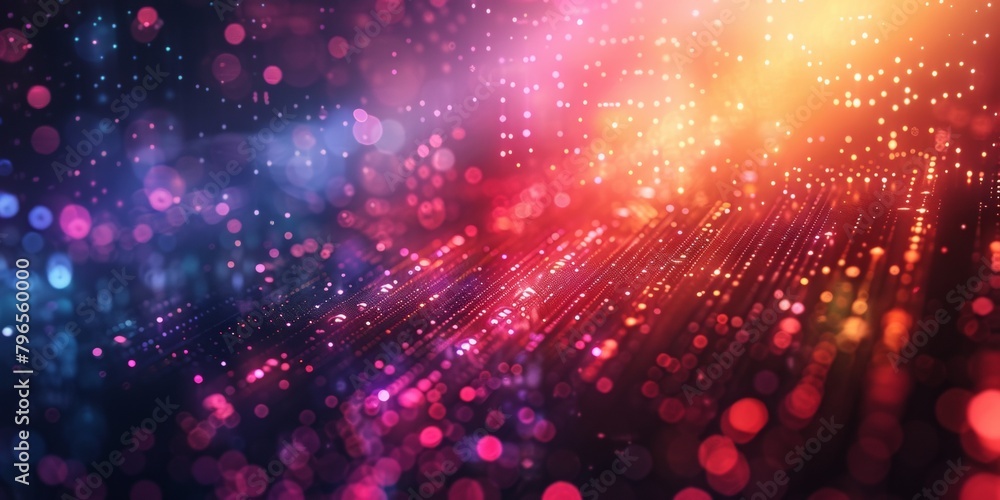 A colorful, abstract background with many small dots A colorful, abstract background with many small dots