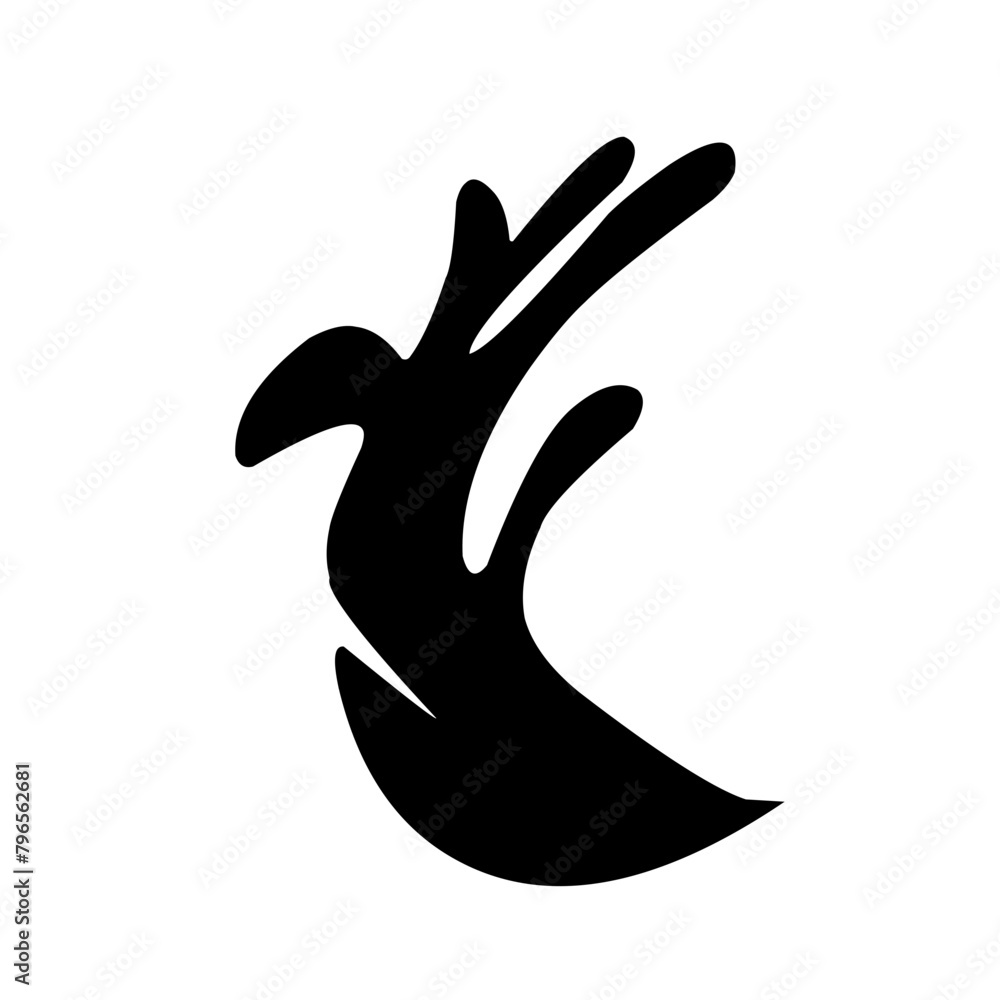 Obraz premium Water drop black