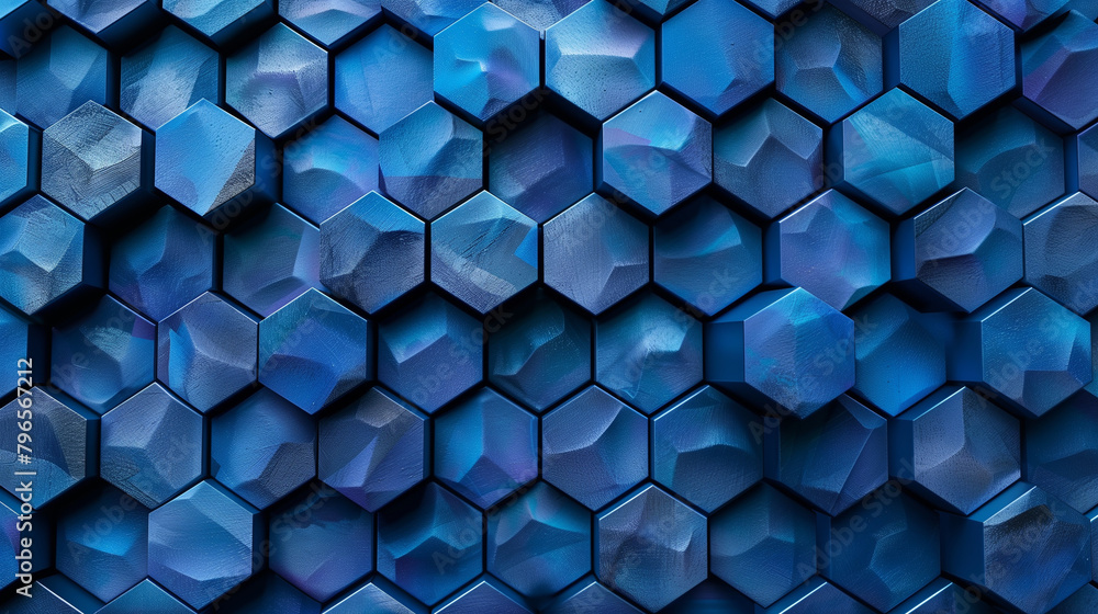 custom made wallpaper toronto digitalAbstract blue background with a seamless pattern of 3D cubes,Colorful Geometric Triangle Mosaic Texture Art