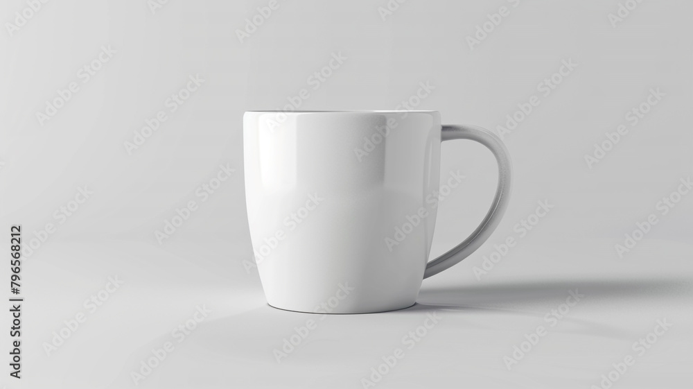 Fototapeta premium white coffee cup on white background