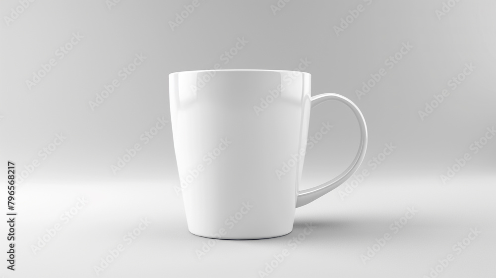 Fototapeta premium white coffee cup on white background