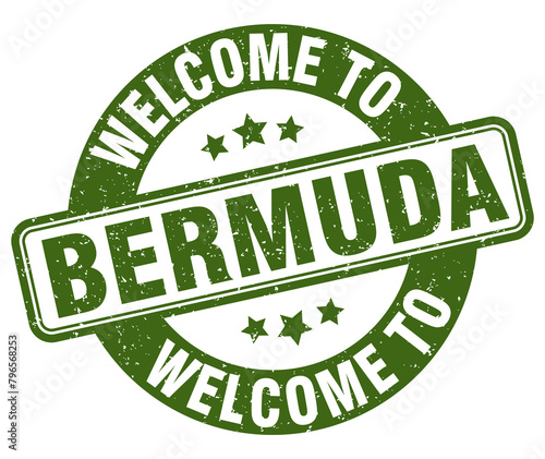 Welcome to Bermuda stamp. Bermuda round sign