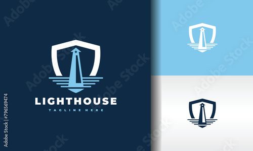coastal protection lighthouse logo
