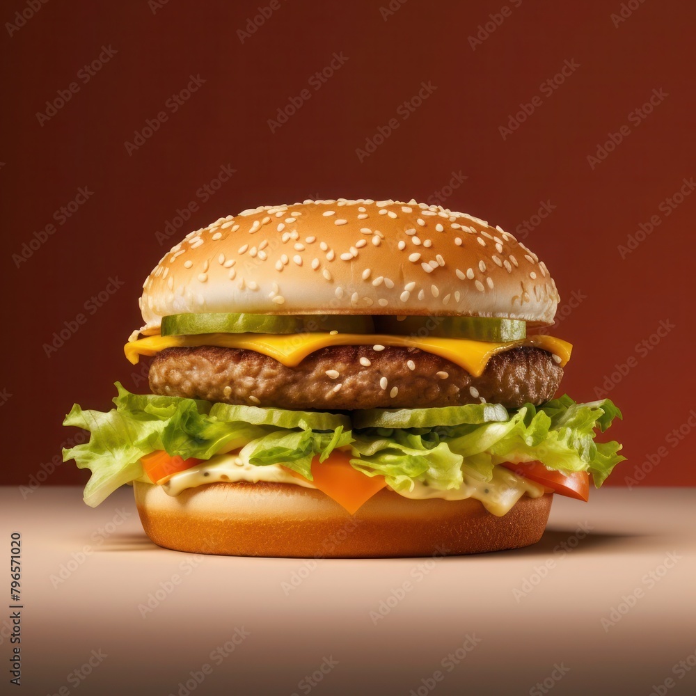 a classic beef burger with cheese a classic beef burger with cheese