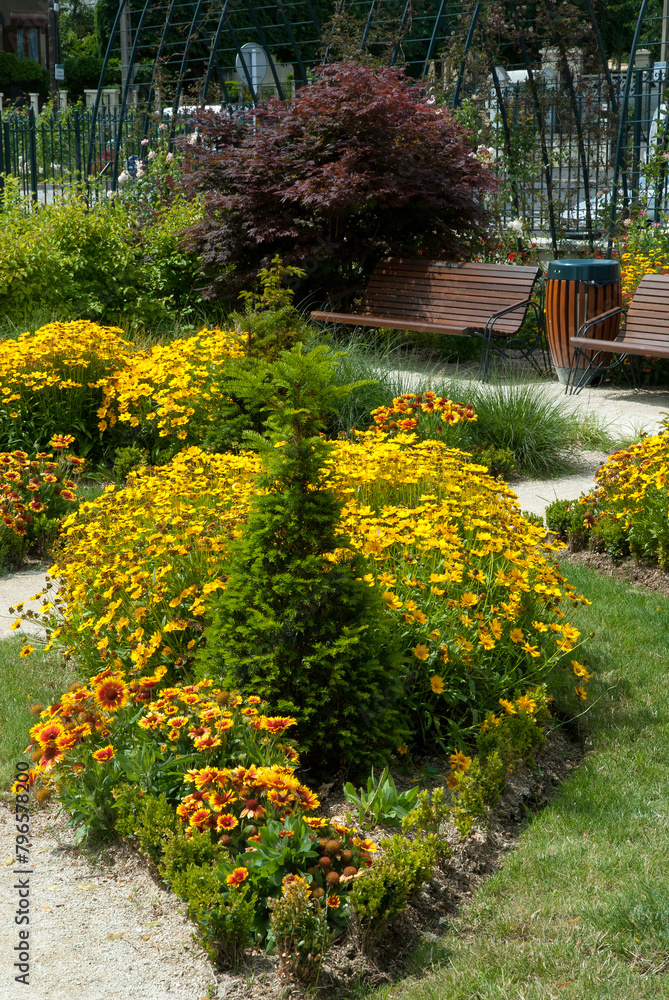 Obraz premium Jardin du Bois Soupault, Villeneuce le Roi, Région Ile de France, 94, Val de Marne, France
