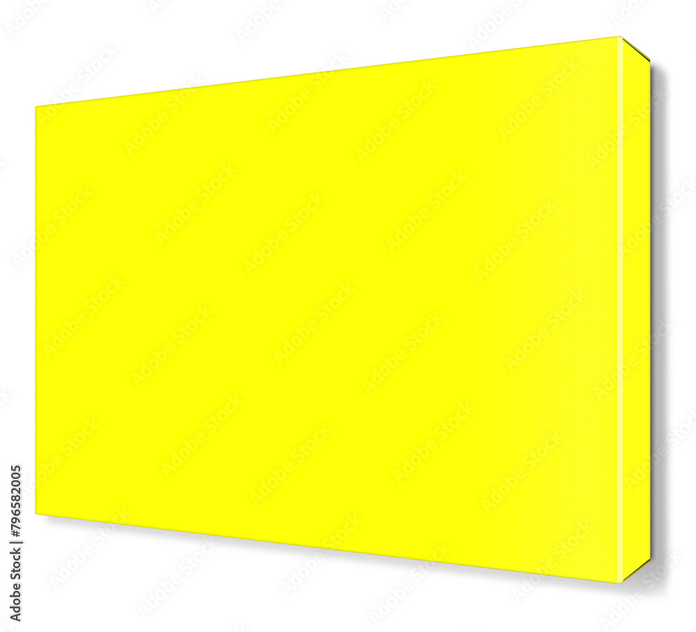 Yellow Canvas Wraps template for presentation layouts and design. 3D rendering. Yellow Canvas Wraps template for presentation layouts and design. 3D rendering.