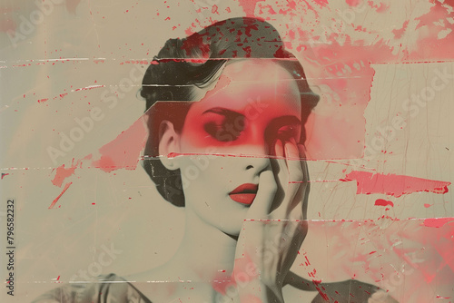 vintage collage, moodboard, creative illustration