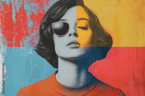 vintage collage, moodboard, creative illustration