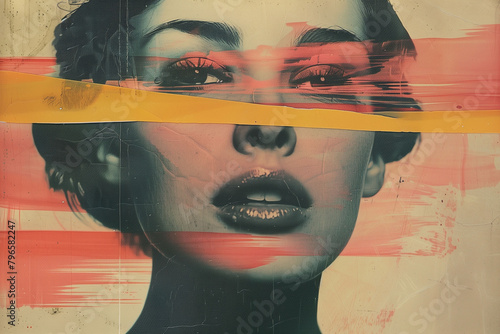 vintage collage, moodboard, creative illustration