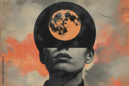 vintage collage, moodboard, creative illustration