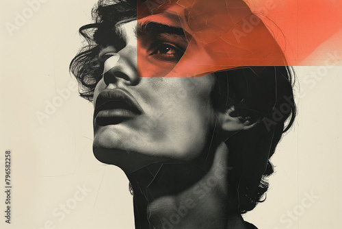 vintage collage, moodboard, creative illustration
