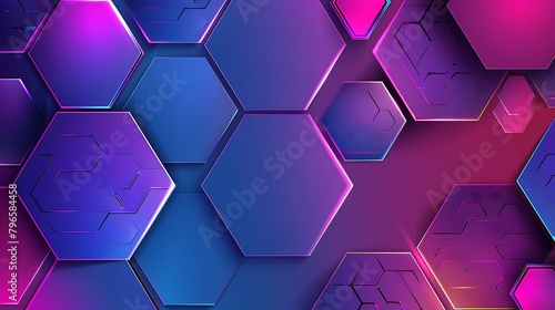 Abstract Modern Hexagonal Background Design