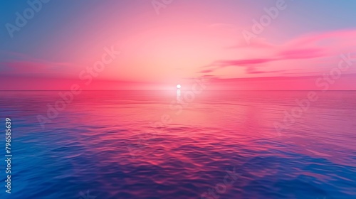 Bright red and blue colored subtle vaporwave synthwave style empty blank horizon background