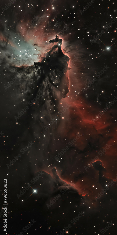 Cosmic Cascade Capturing the Dance of Stars and Nebulae Cosmic Cascade Capturing the Dance of Stars and Nebulae
