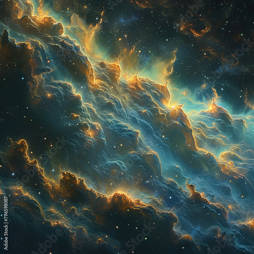 Nebulous Horizons A Sky Full of Cosmic Dreams © Digital