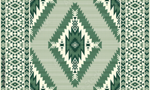 American tribal ethnic native pattern.Traditional Navajo,Aztec,Apache,Southwest and Mexican style fabric pattern.Abstract vector motifs pattern.For fabric,clothing,blanket,carpet,woven,wrap,decoration