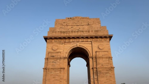  India Gate New Delhi.Famous historical monuments of india  photo