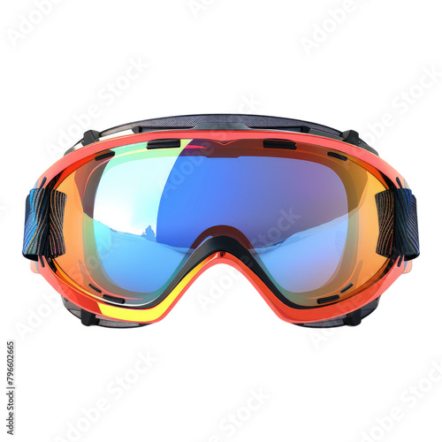 Ski goggles isolated on transparent background photo