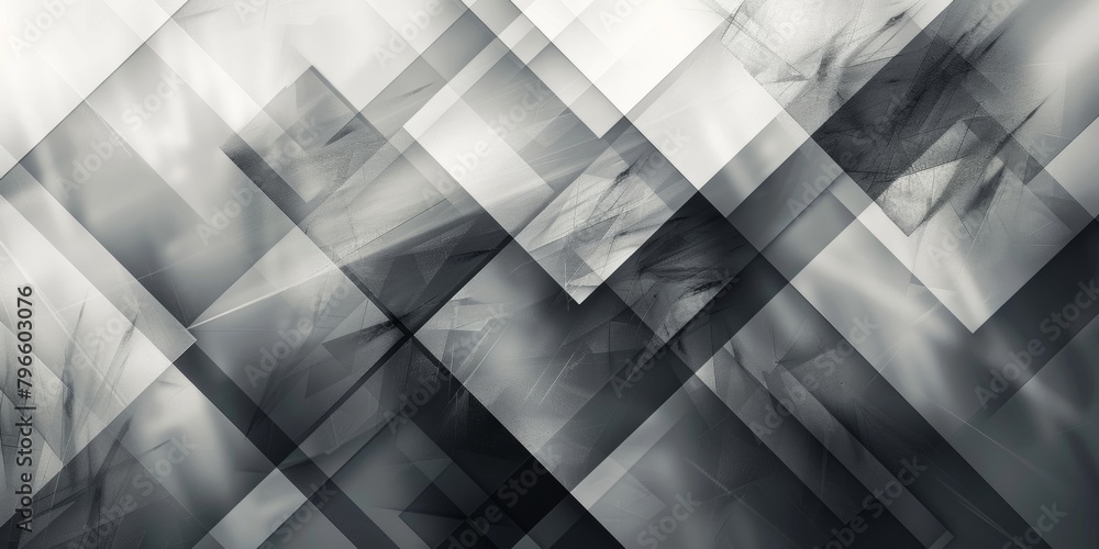 A black and white image of squares and triangles A black and white image of squares and triangles