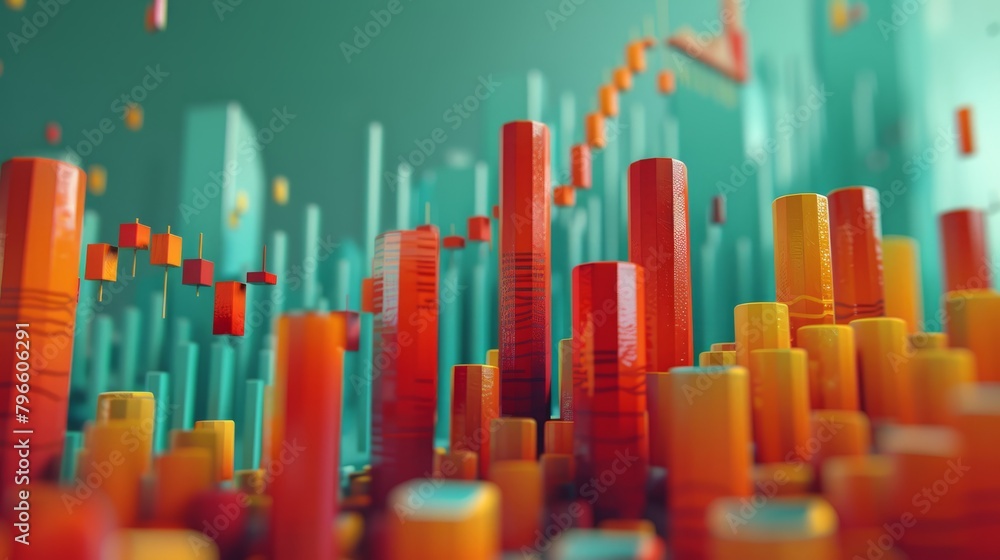 3d render of a cityscape with tall buildings made of stacked blocks of different heights and colors 3d render of a cityscape with tall buildings made of stacked blocks of different heights and colors