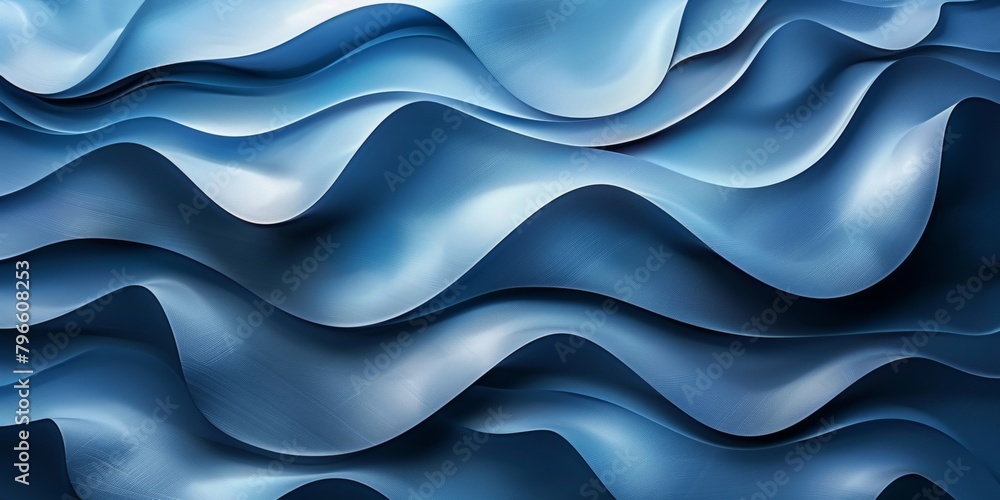 The image is a blue wave with a white background The image is a blue wave with a white background