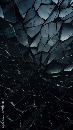 Cracked glass black destruction backgrounds.