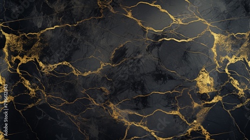 Black marble patterned texture background. Marbles of Thailand, abstract natural marble black and gold