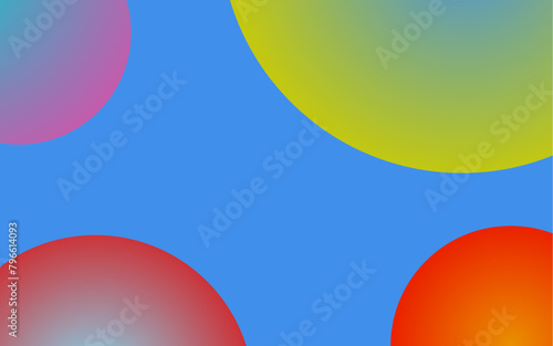 colorful abstract background with gradient color circles