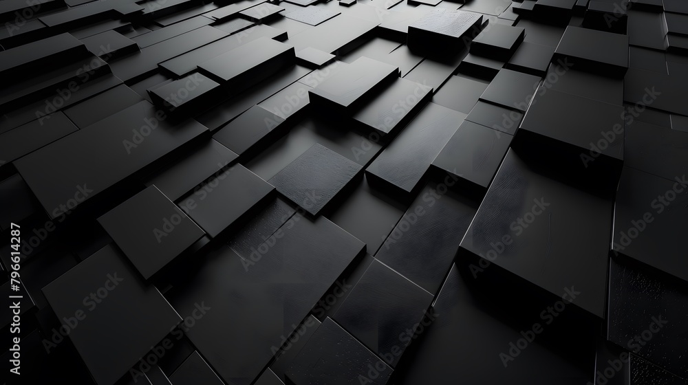 black abstract background with cubes black abstract background with cubes