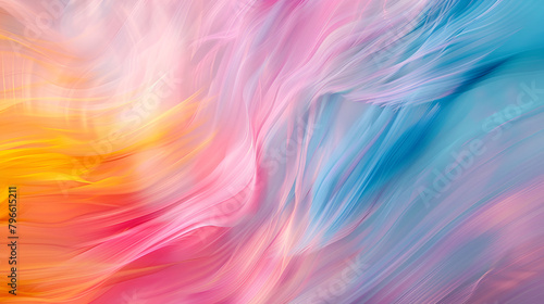 abstract background with smooth lines in orange, blue and yellow colors,Beautiful multicolour abstract twisted curve lines with blend effect, smooth lines and twisted shapes in motion