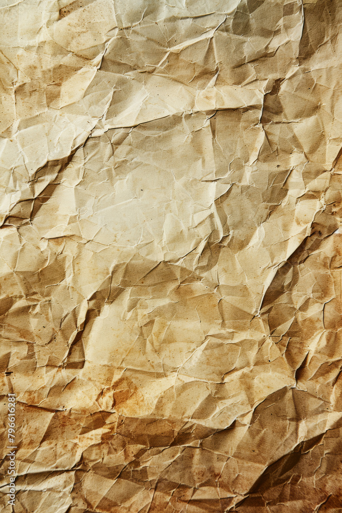 Aged and Wrinkled Brown Paper Texture Abstract Aged and Wrinkled Brown Paper Texture Abstract