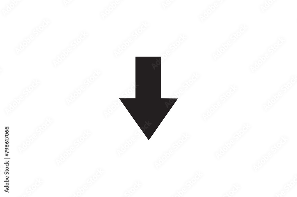 Downward Arrow icon illustartion Downward Arrow icon illustartion