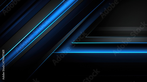 Colorful, Black deep and dark blue, purple abstract modern background for design. Gaming background. 3d effect. Lines, triangles, angles. Color gradient. Dark texture shades. Shine, metal , metallic.