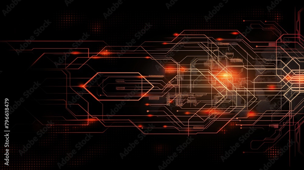 Obraz premium Abstract technology background. abstract structure circuit computer technology business background.