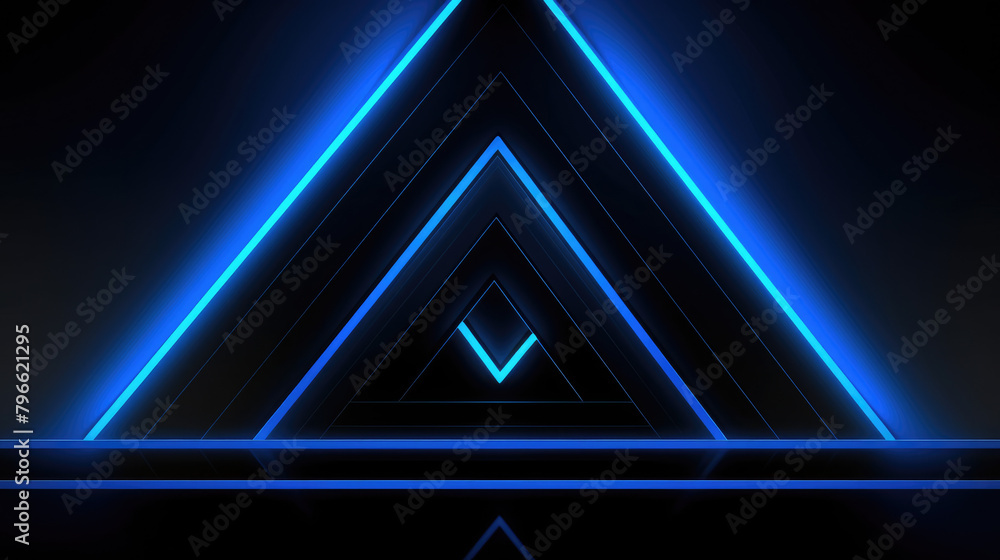 Fototapeta premium Colorful, Black deep and dark blue, purple abstract modern background for design. Gaming background. 3d effect. Lines, triangles, angles. Color gradient. Dark texture shades. Shine, metal , metallic.