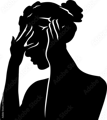 Headache Silhouette Icon