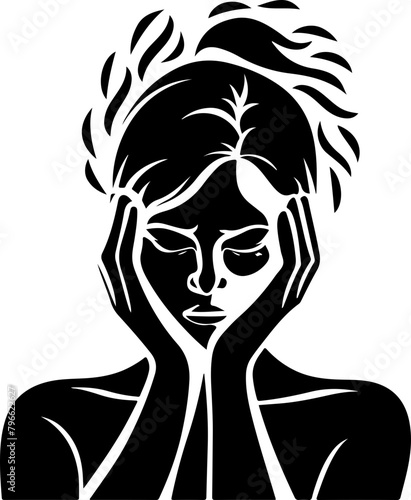 Headache Silhouette Icon