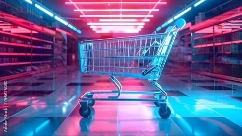 Sleek Futuristic Shopping C...