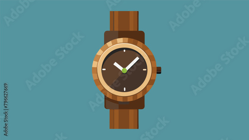 A sleek and modern watch made from sustainable wood proving that luxury can also be ecofriendly..