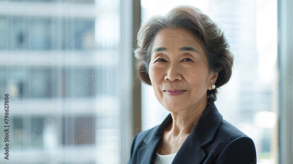 アジア人シニア女性社員07