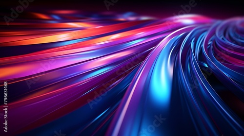 Colorful abstract background with waves. Vector art