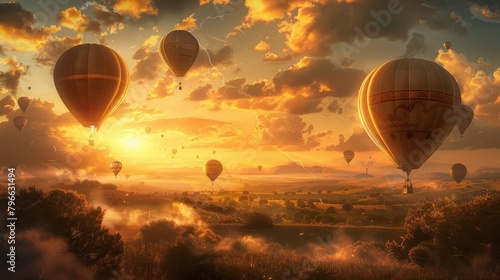 Hot Air Ballooning to the Horizon