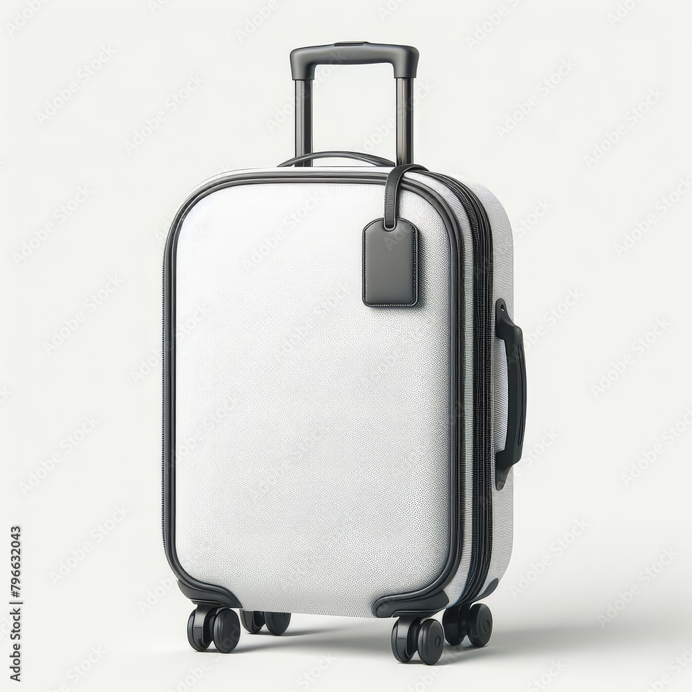 Blank trolley luggage bag sleeve protector cover for branding mockup, 3D illustration, 3D rendering.
Blank trolley luggage bag sleeve protector cover for branding mockup, 3D illustration, 3D rendering.