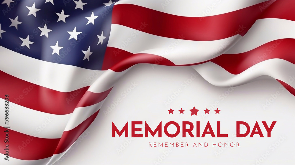 Happy memorial day theme background. American flag for Memorial Day, 4th of July Happy memorial day theme background. American flag for Memorial Day, 4th of July